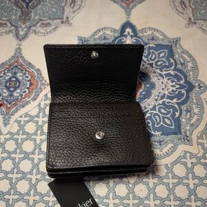 Botkier Black Leather Key & Card Holder